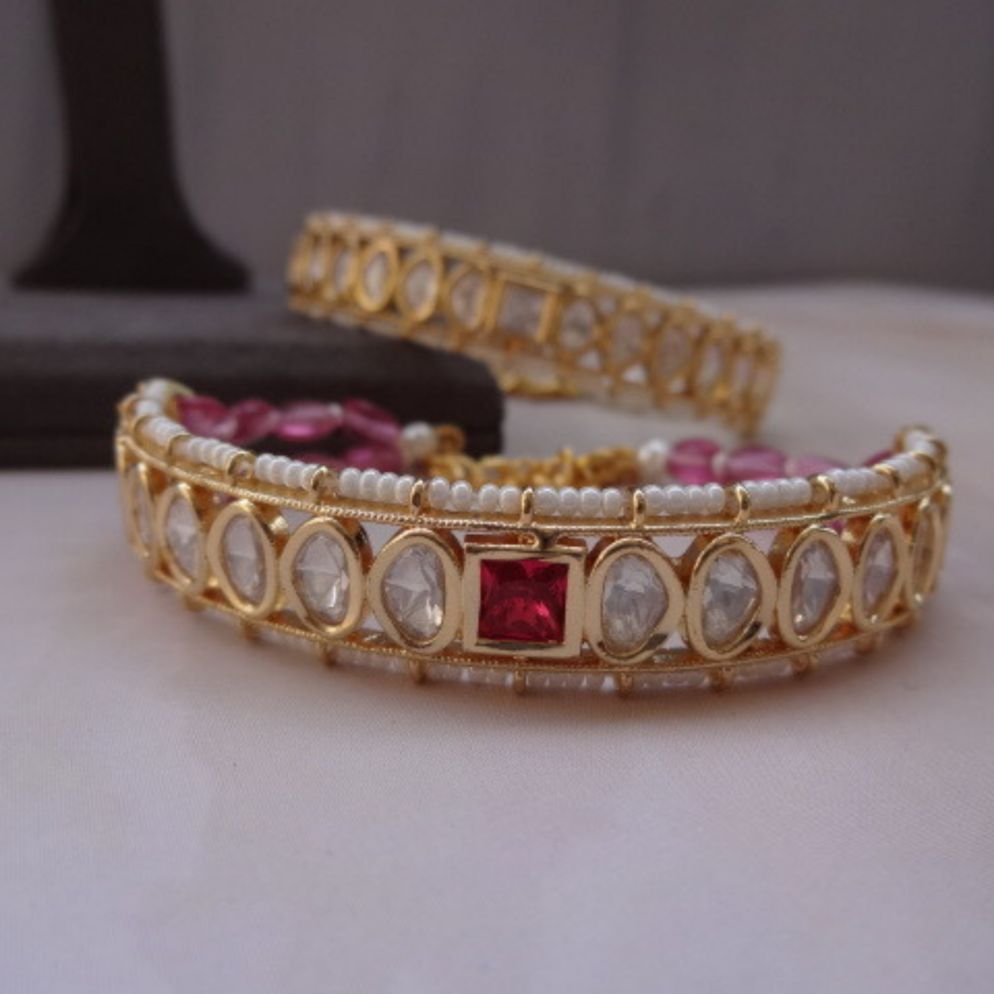Kundan Flexible Bracelet