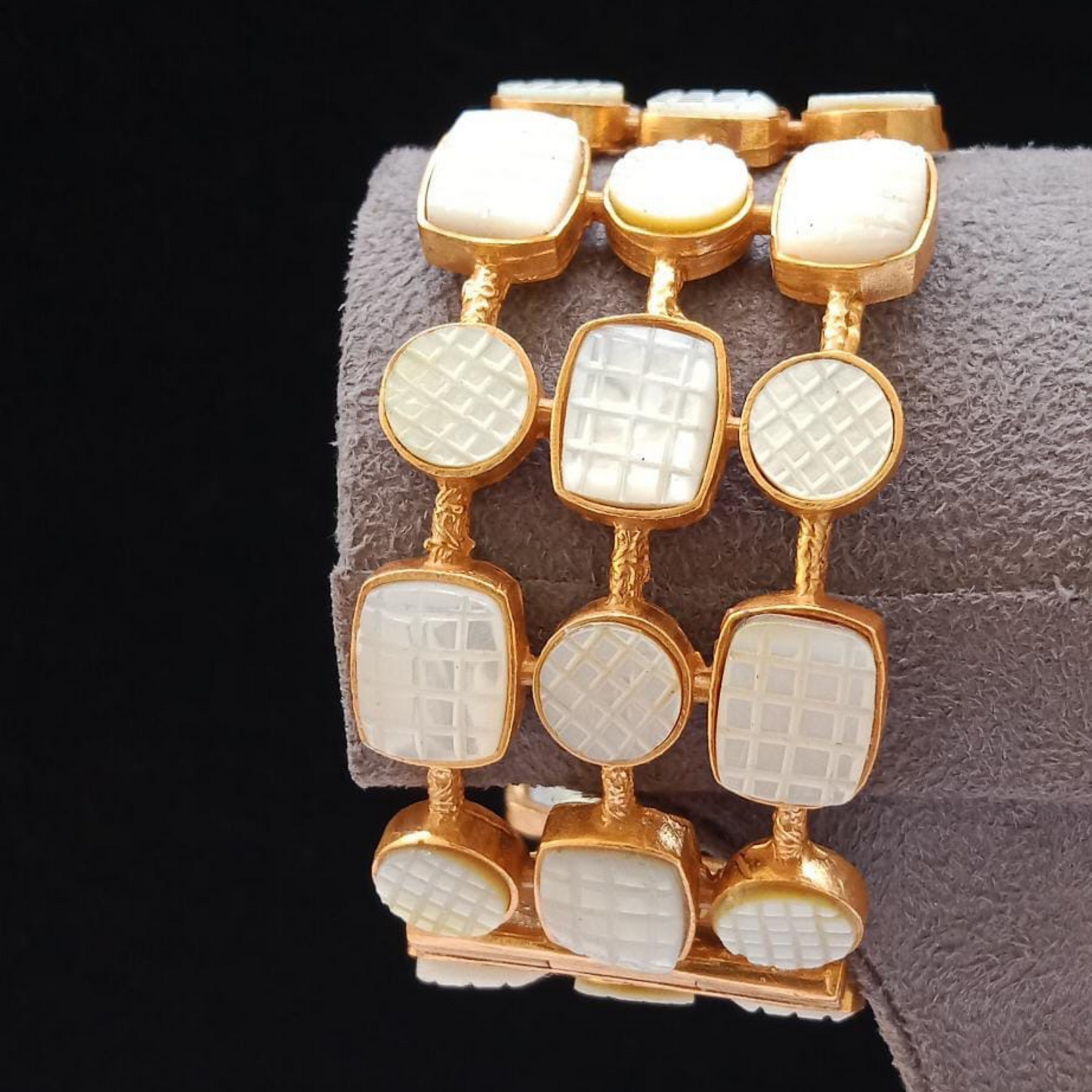 Carved MOP Bracelet
