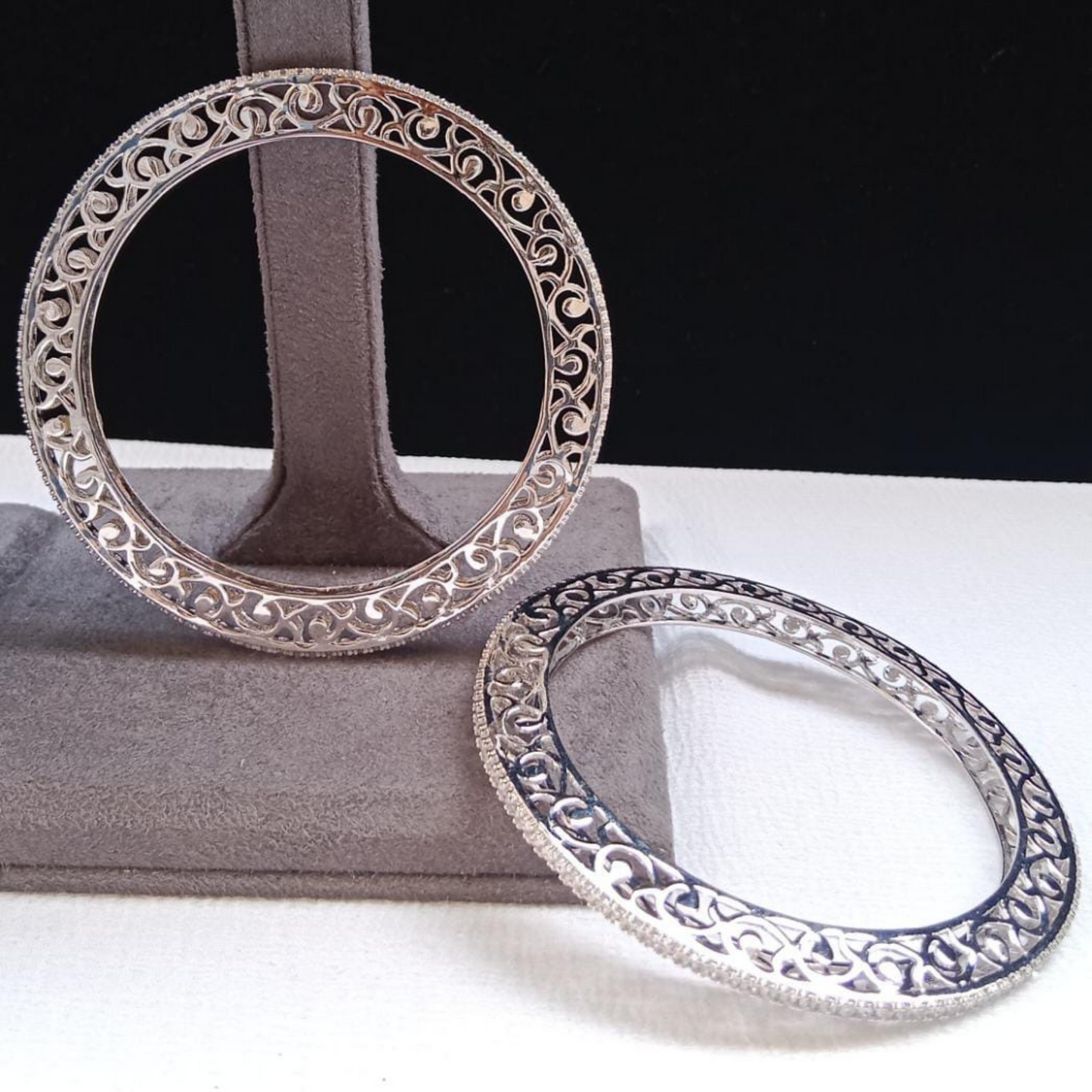 American Diamond Bangle Pair