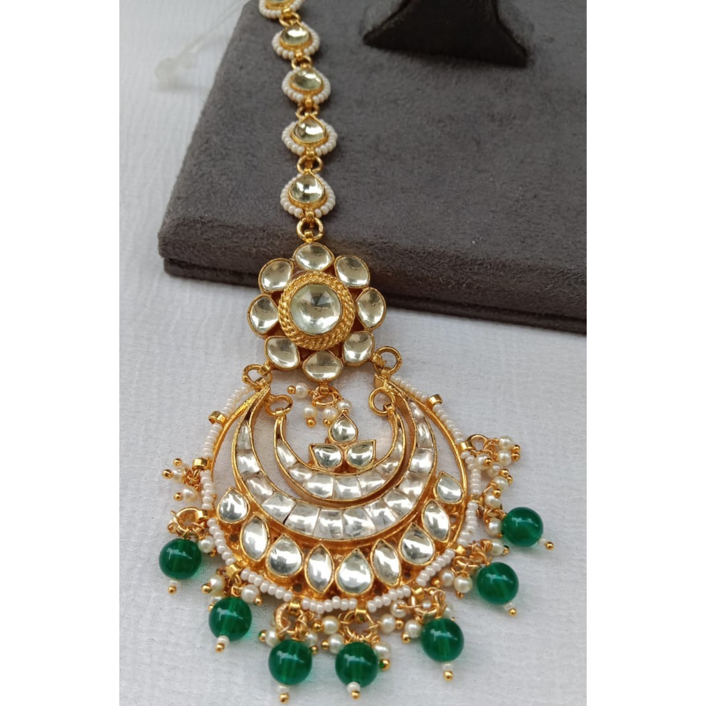 Gold-plated Maang Tikka