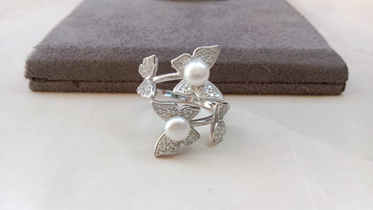 925 Silver Pearl Ring