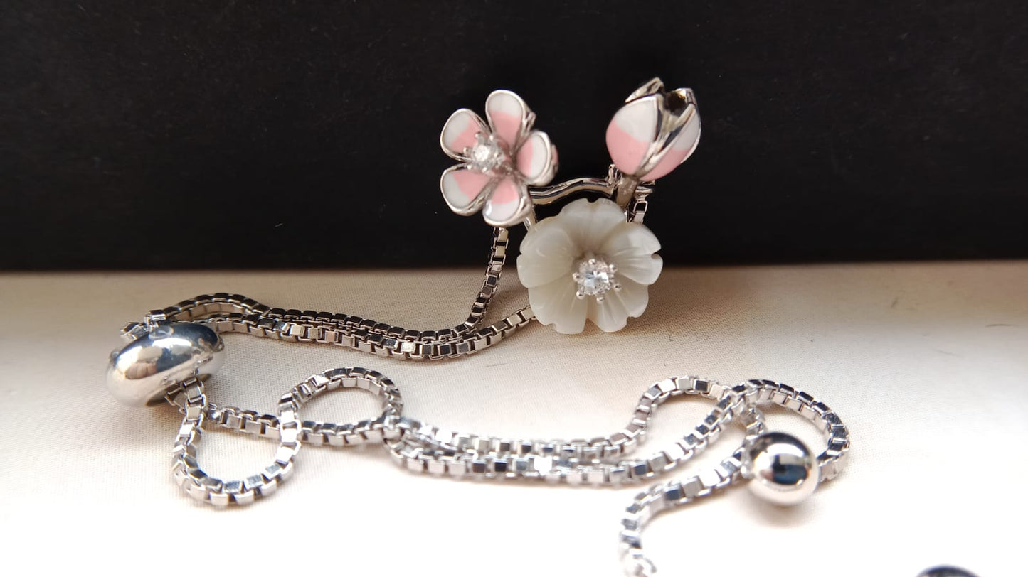 925 Silver Tulip Bracelet