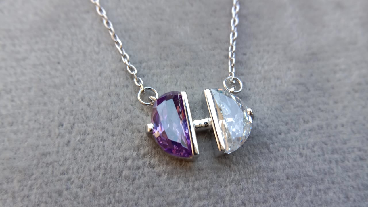 925 Pure Silver Amethyst Pendent