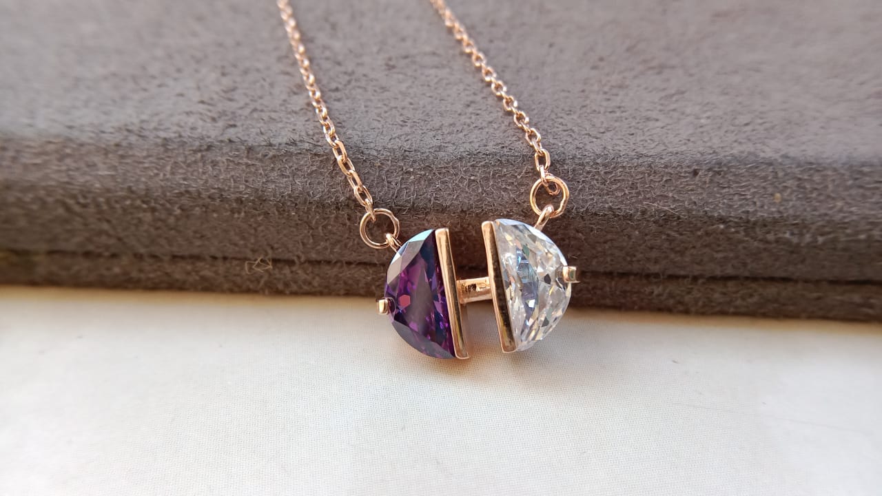 925 Pure Silver Amethyst Pendent
