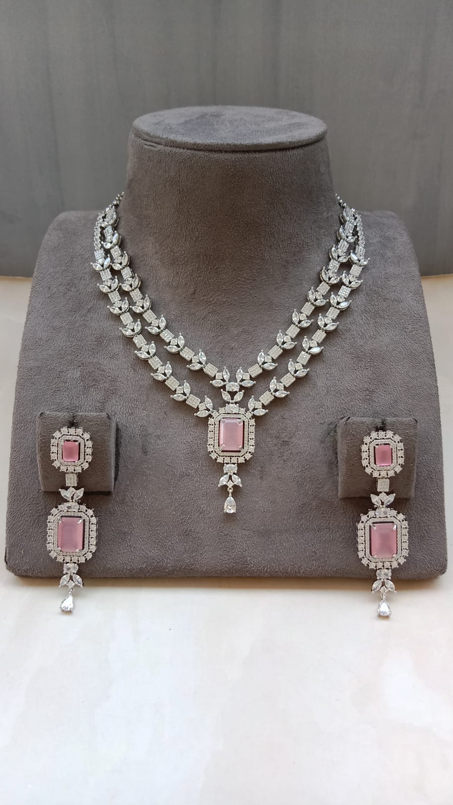 Double Line Necklace set