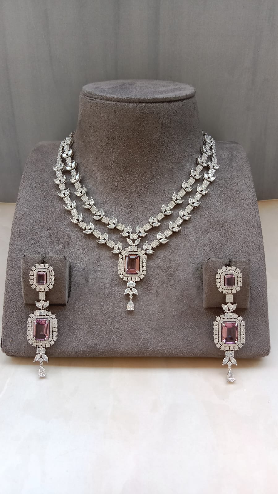 Double Line Necklace set
