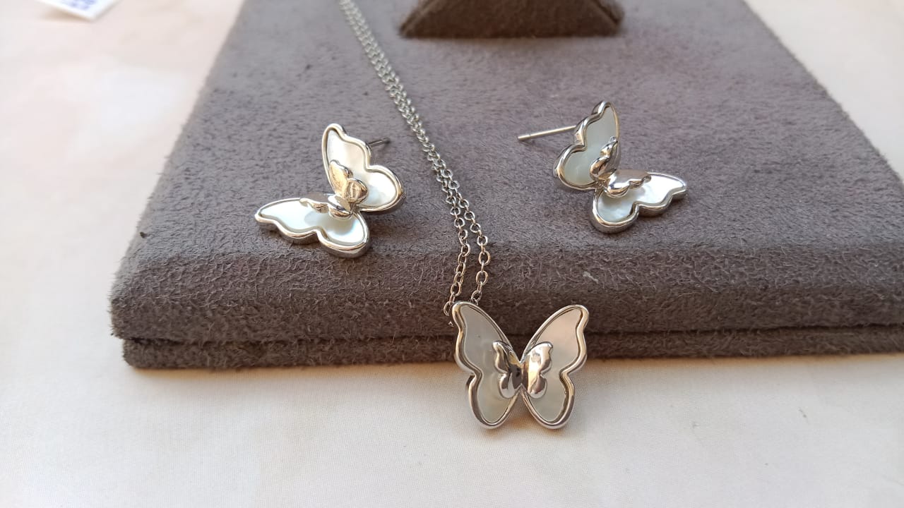 Butterfly Pendant Set