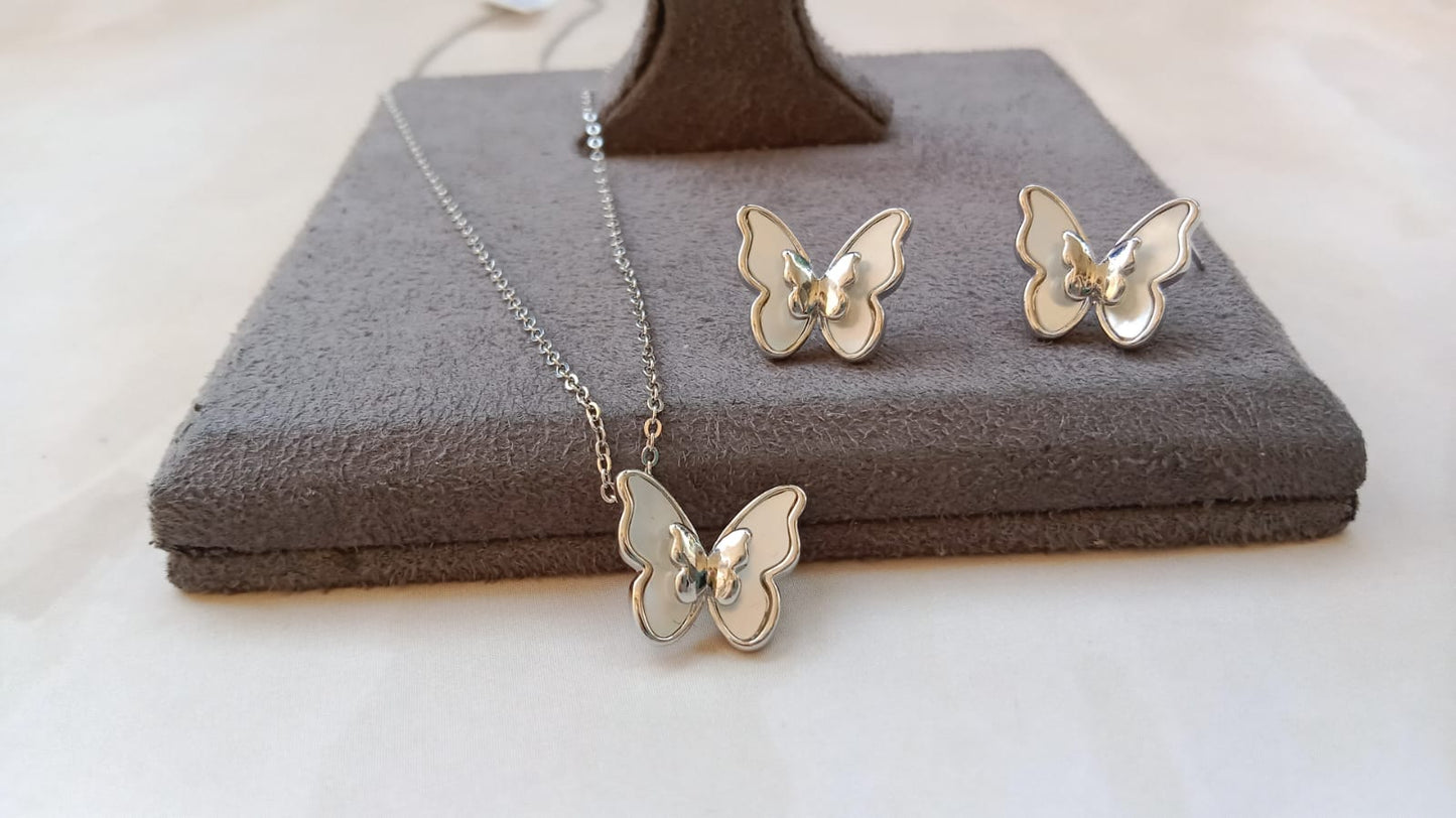 Butterfly Pendant Set