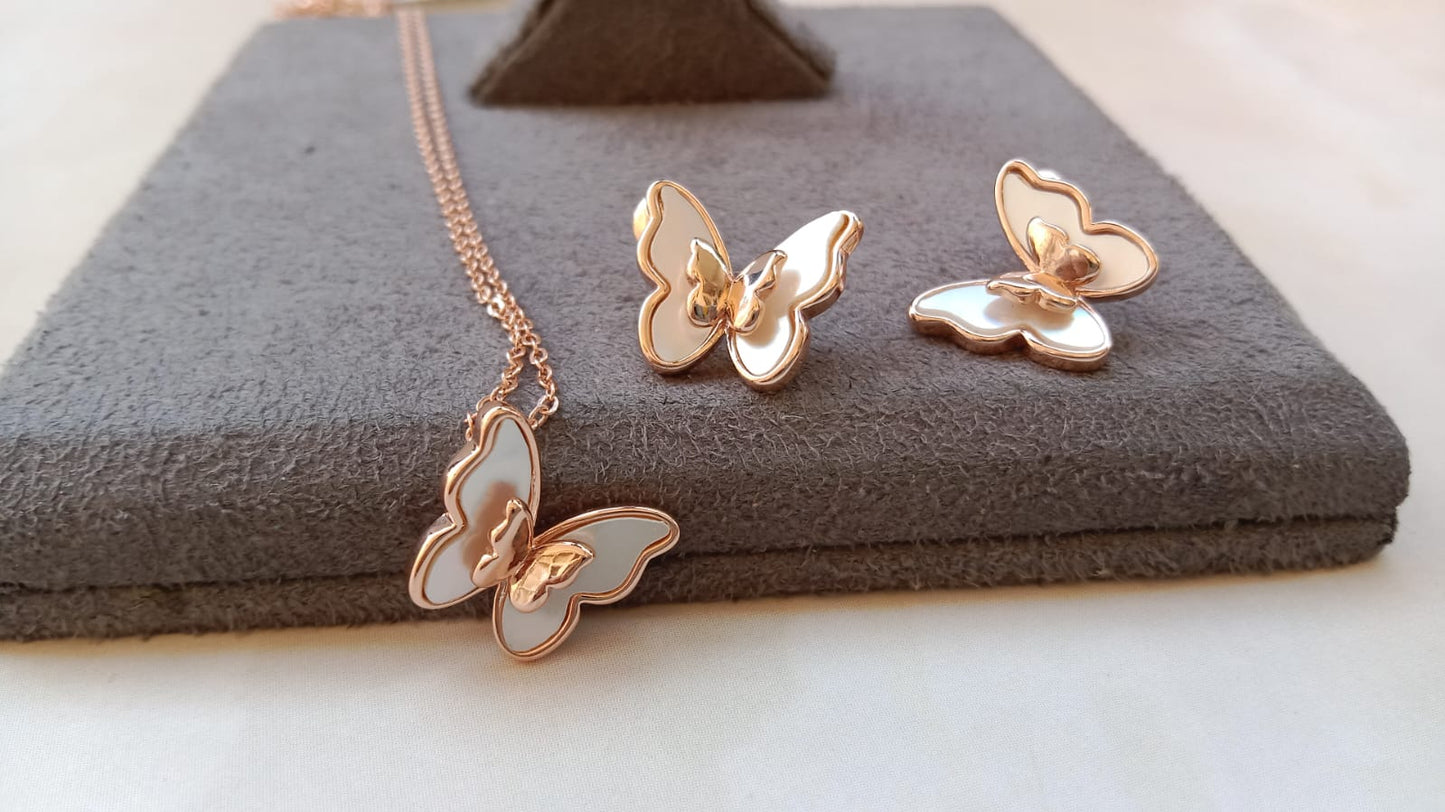 Butterfly Pendant Set