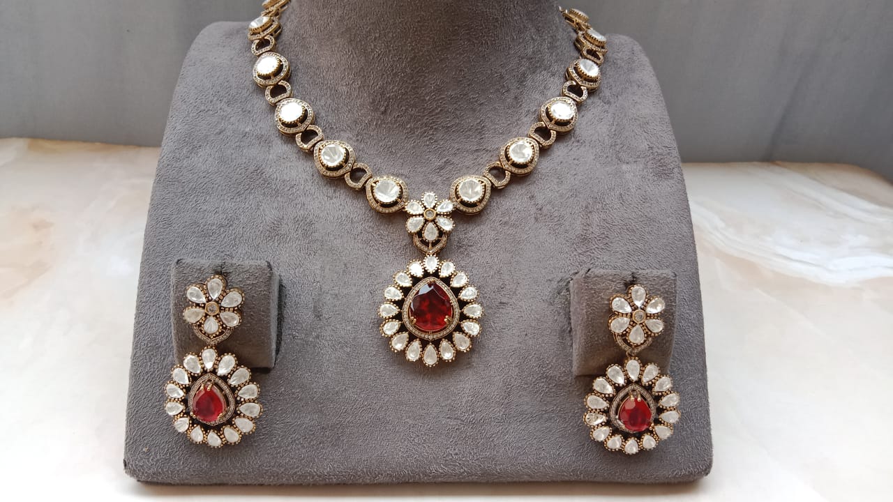 Oxidised Necklace Set
