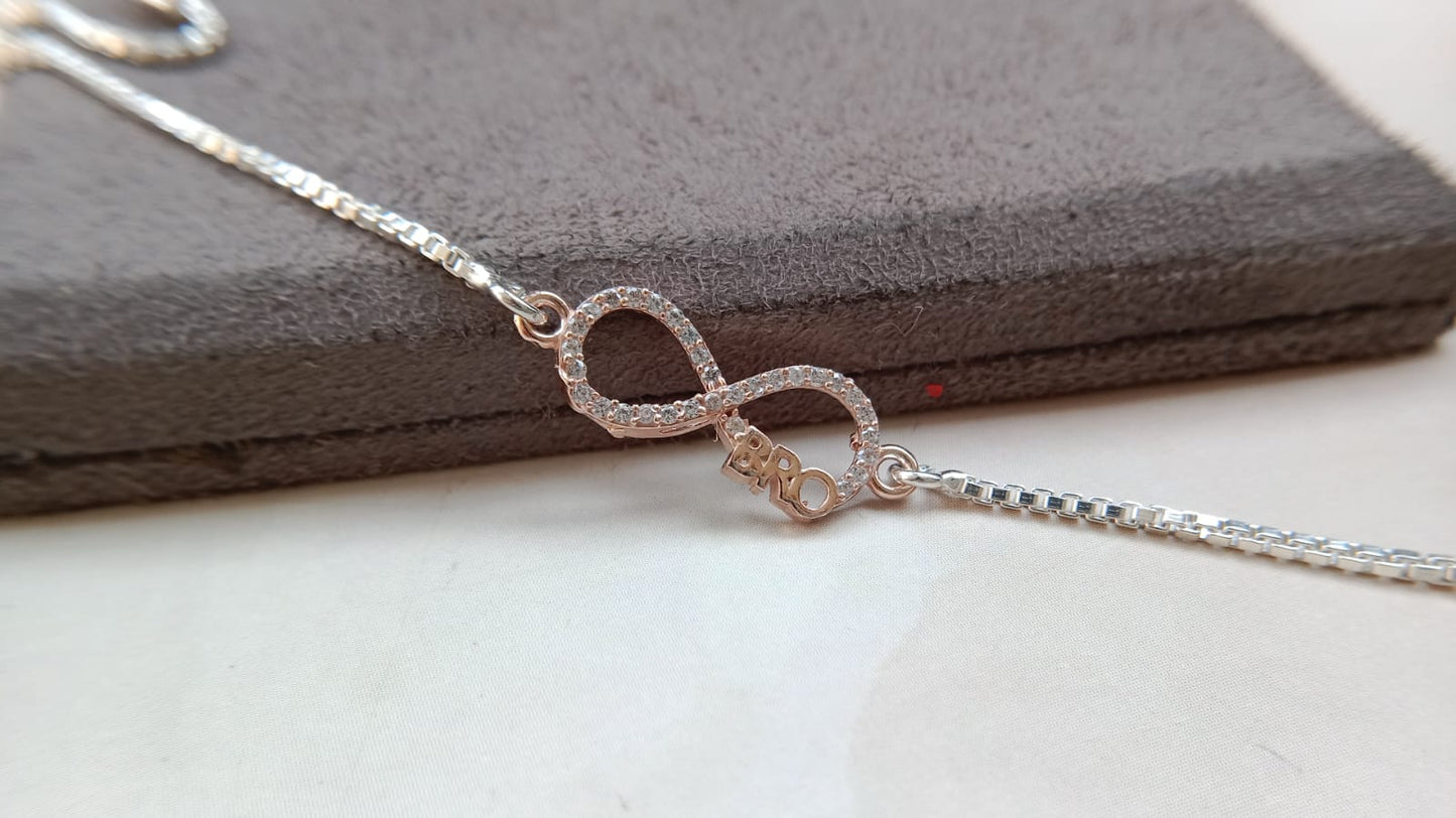 925 Pure Silver Infinity Bracelet