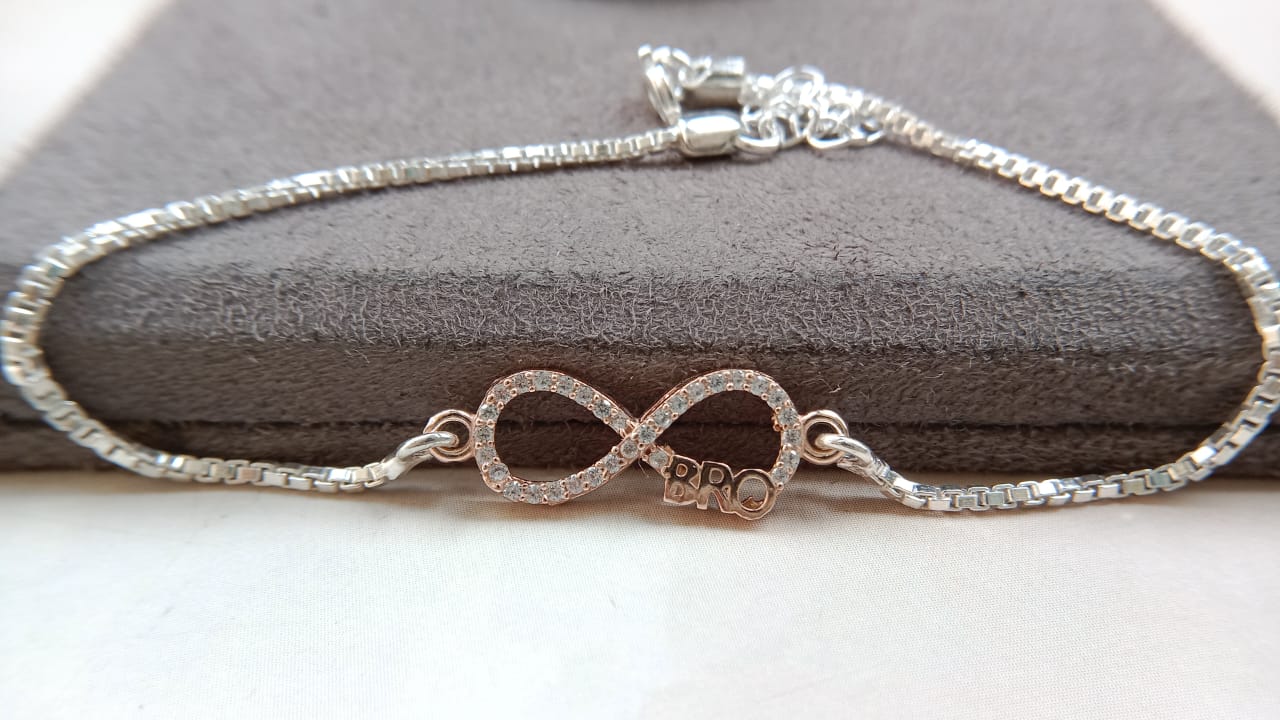 925 Pure Silver Infinity Bracelet