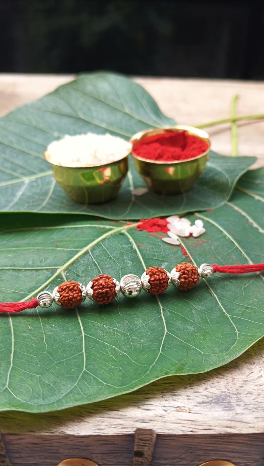 925 Pure Silver Rudraksh Rakhi