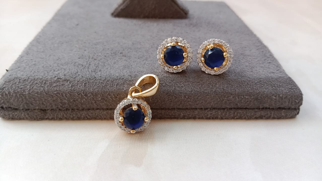Sapphire Pendent set
