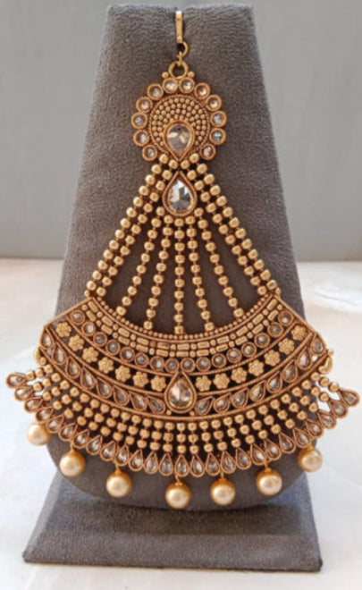 Gold Plated Passa with Pearl Drop