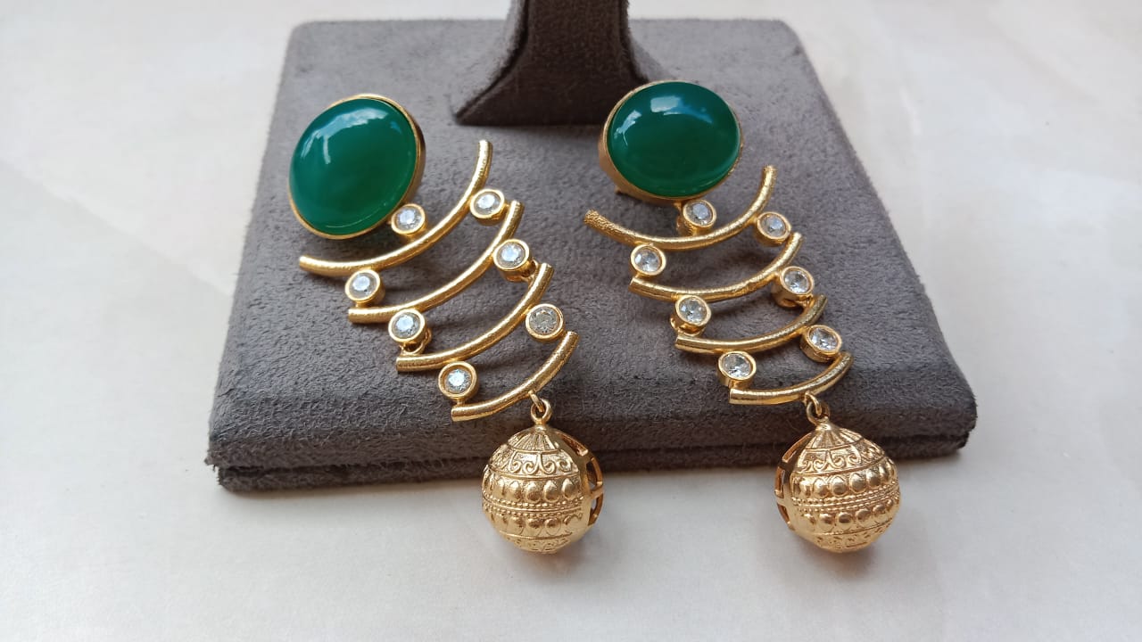 Gold plated earrings