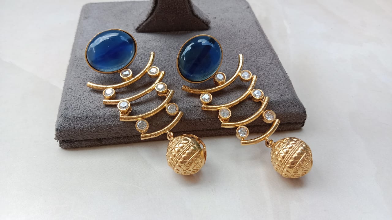 Gold plated earrings