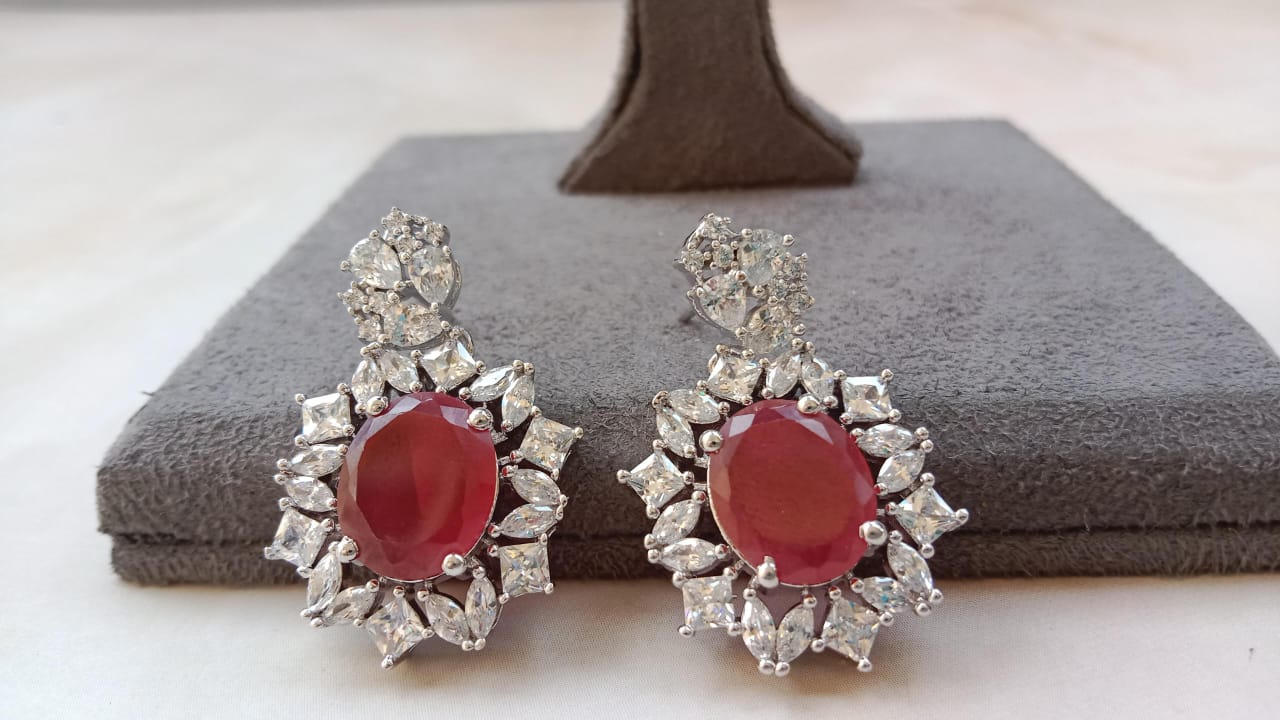 American diamond earrings