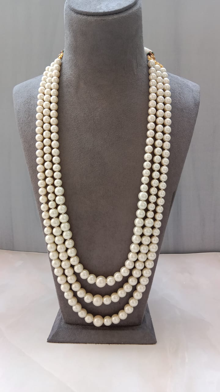 Triple Layer Pearl Mala