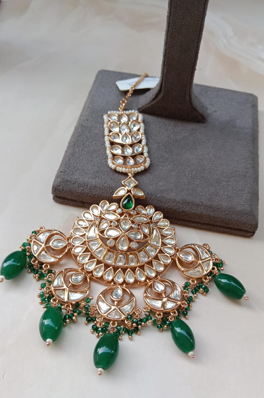 Gold-plated Maang Tikka