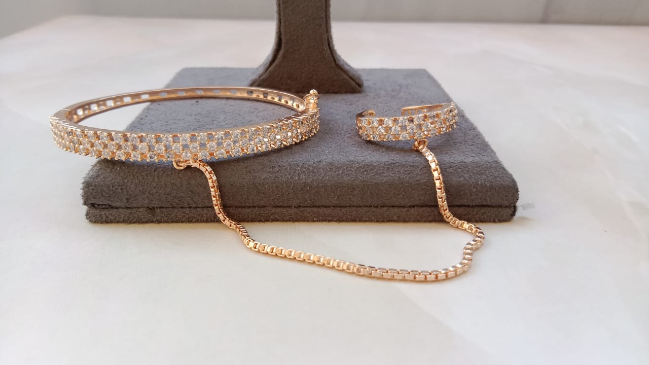 Rose Gold Plated Haathphool