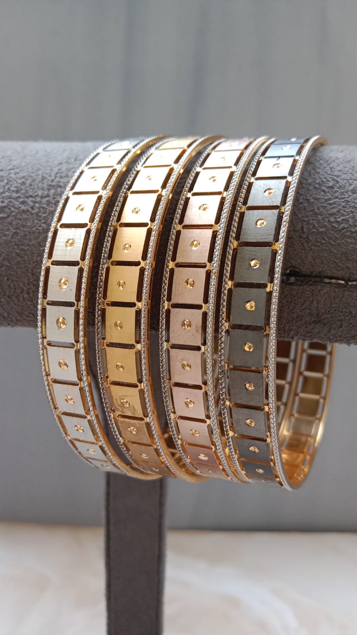 Multiple plated Bangles