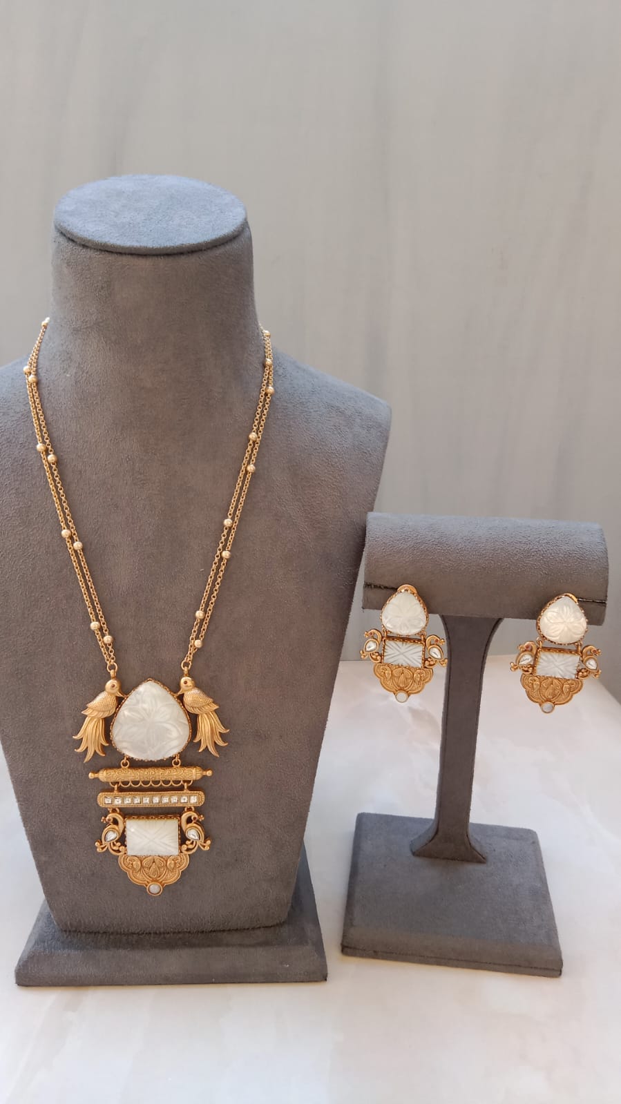MOP Long Haar Necklace set