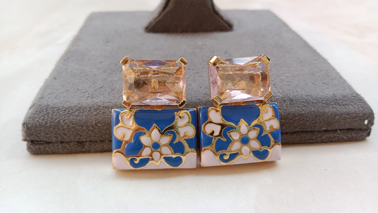 Enamel Earrings