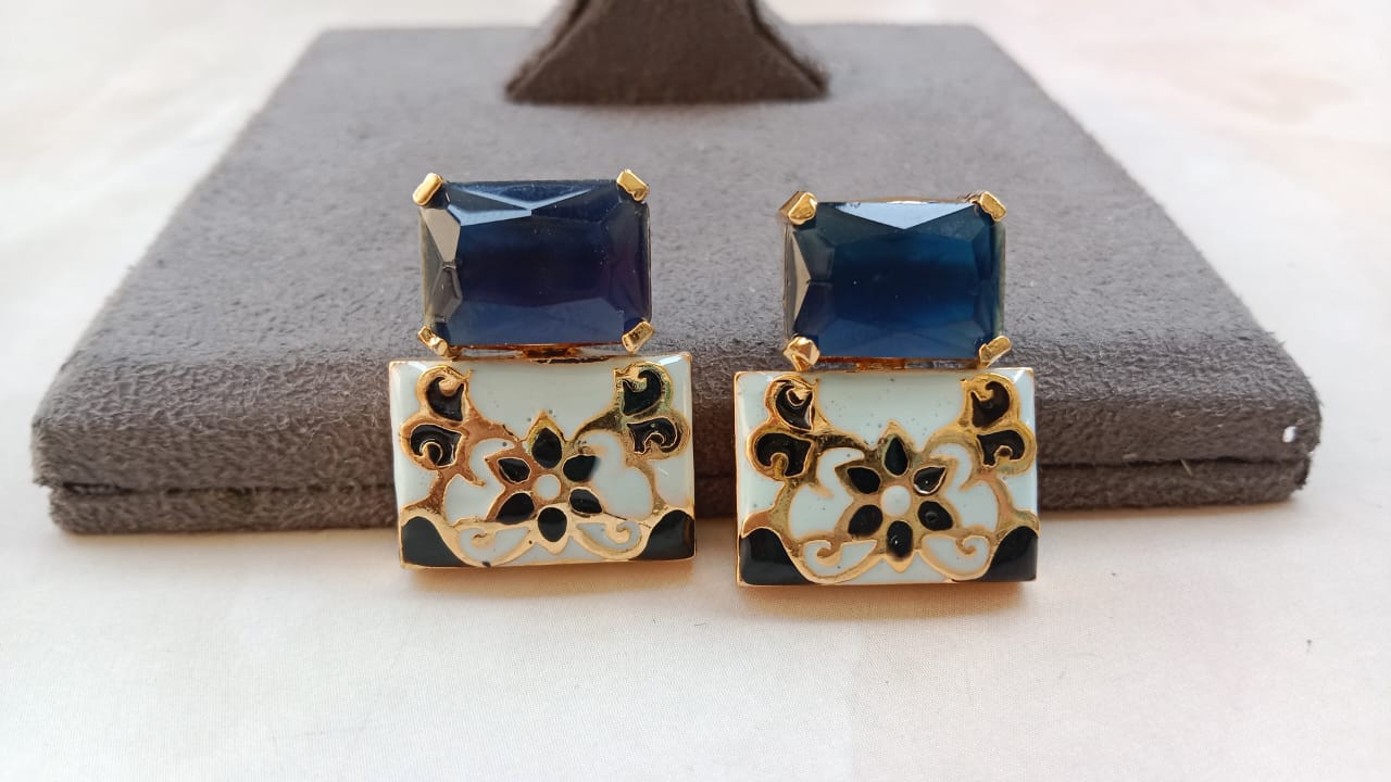Enamel Earrings