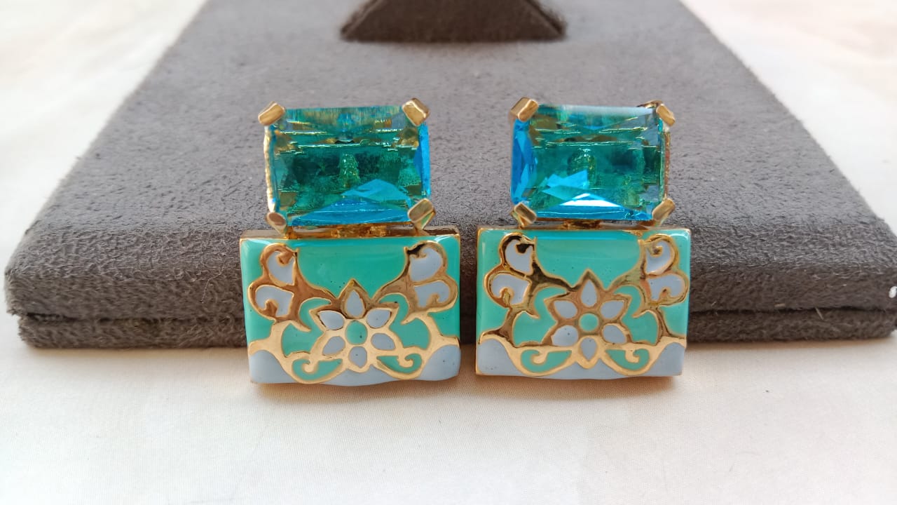 Enamel Earrings