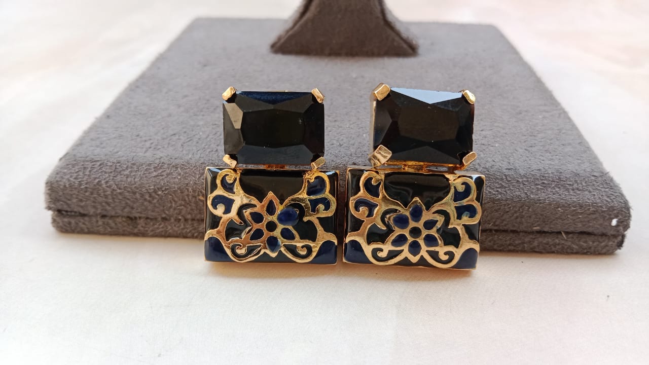 Enamel Earrings