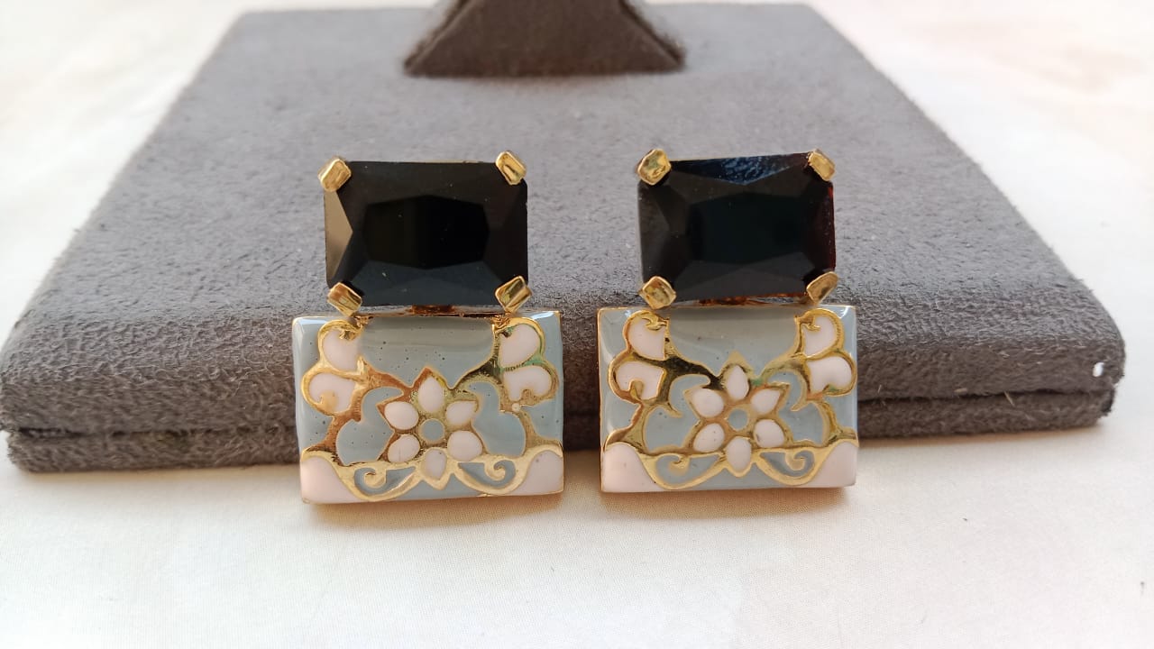 Enamel Earrings