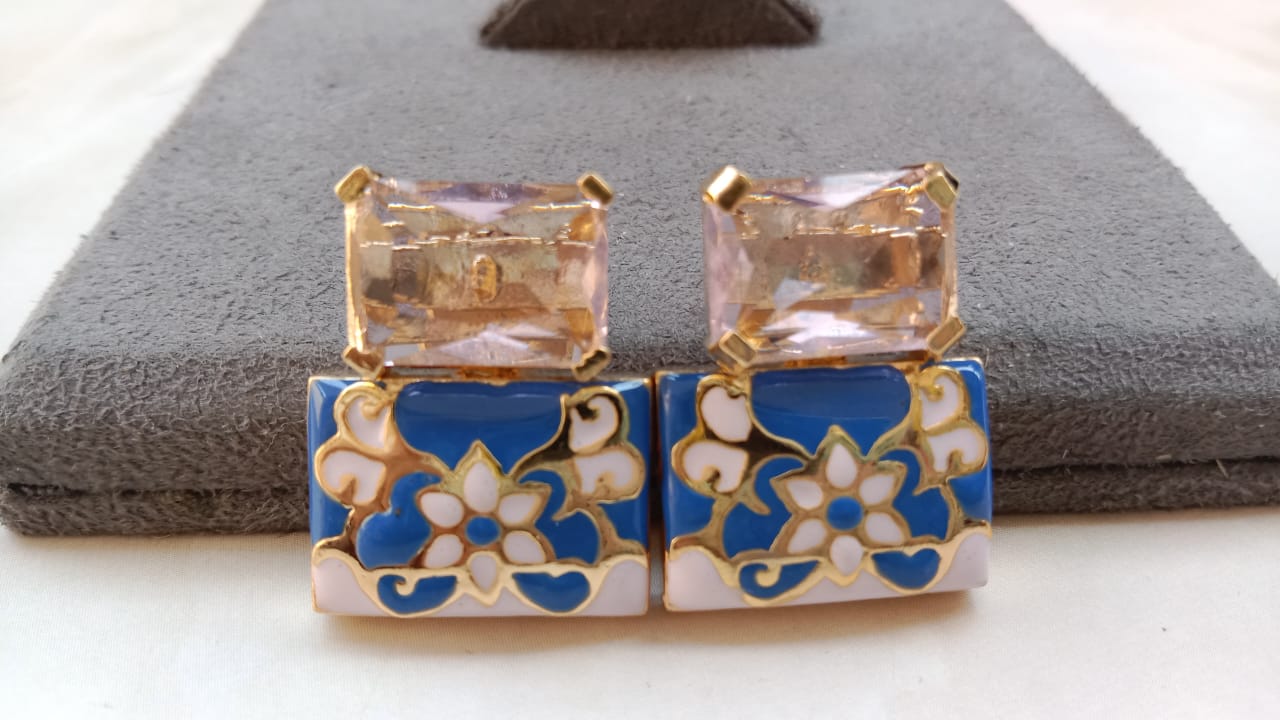 Enamel Earrings