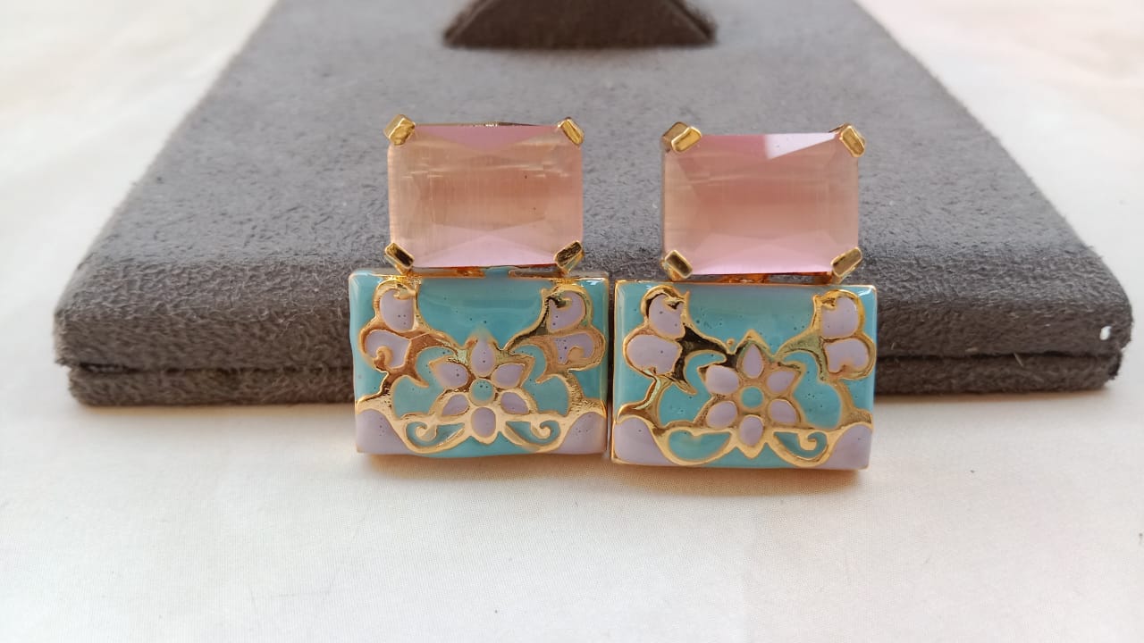 Enamel Earrings