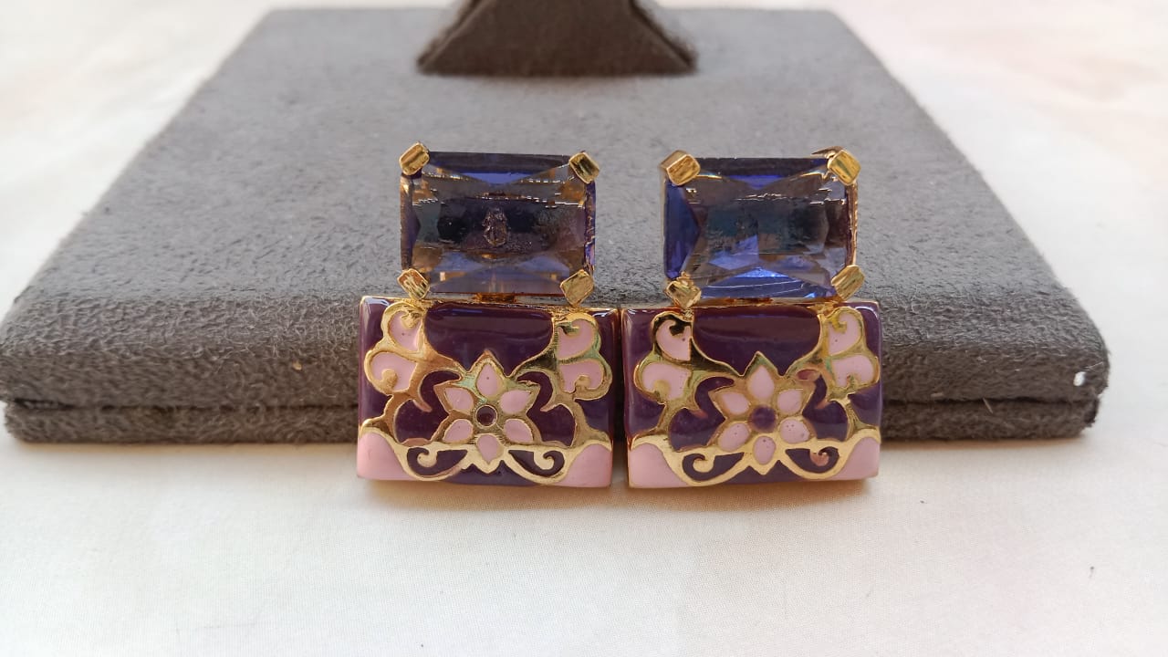 Enamel Earrings
