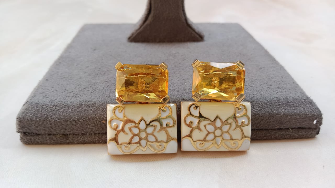Enamel Earrings