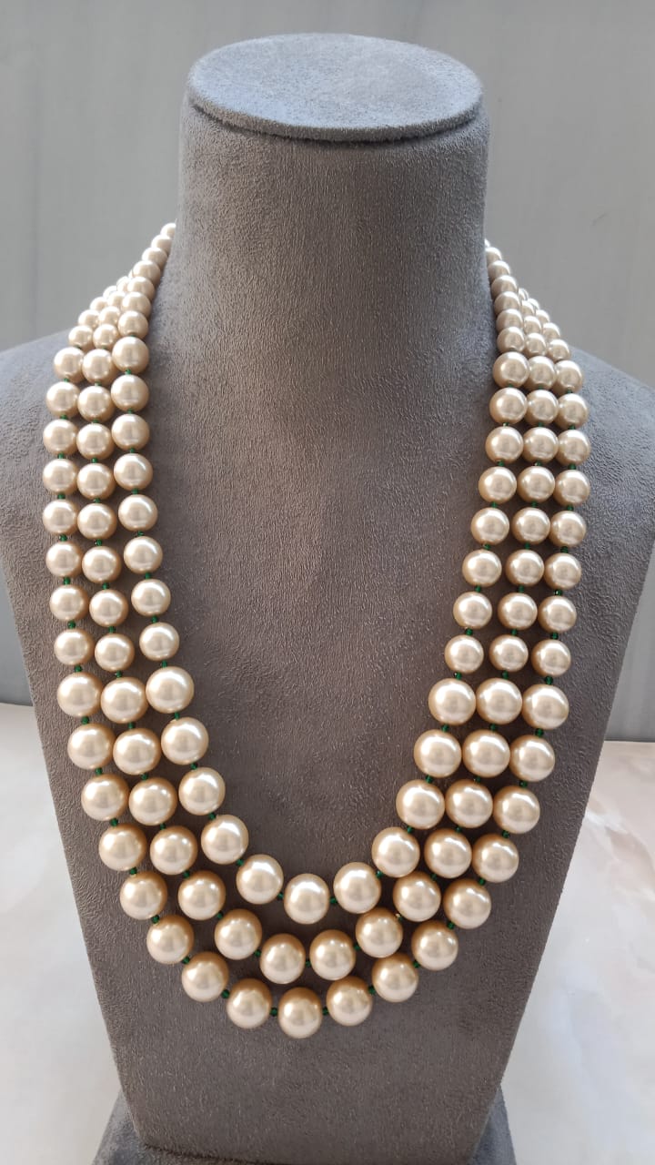 Triple Layer Pearl Mala