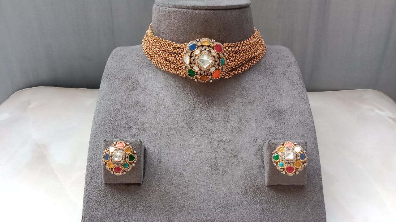 Navratan Choker Set