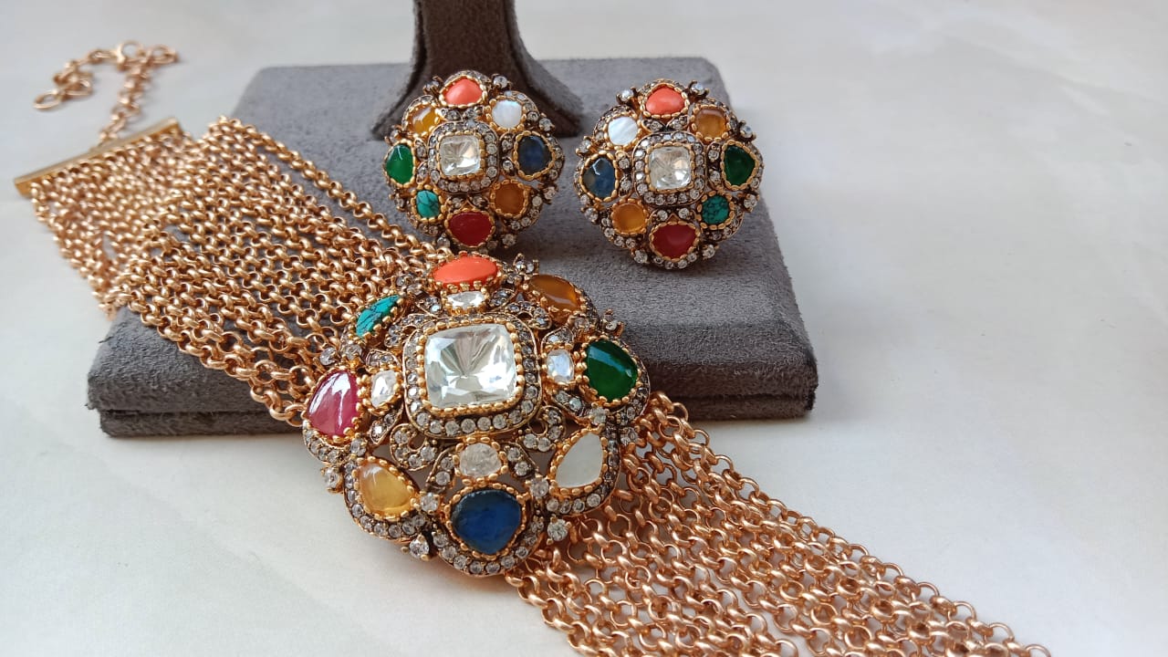 Navratan Choker Set