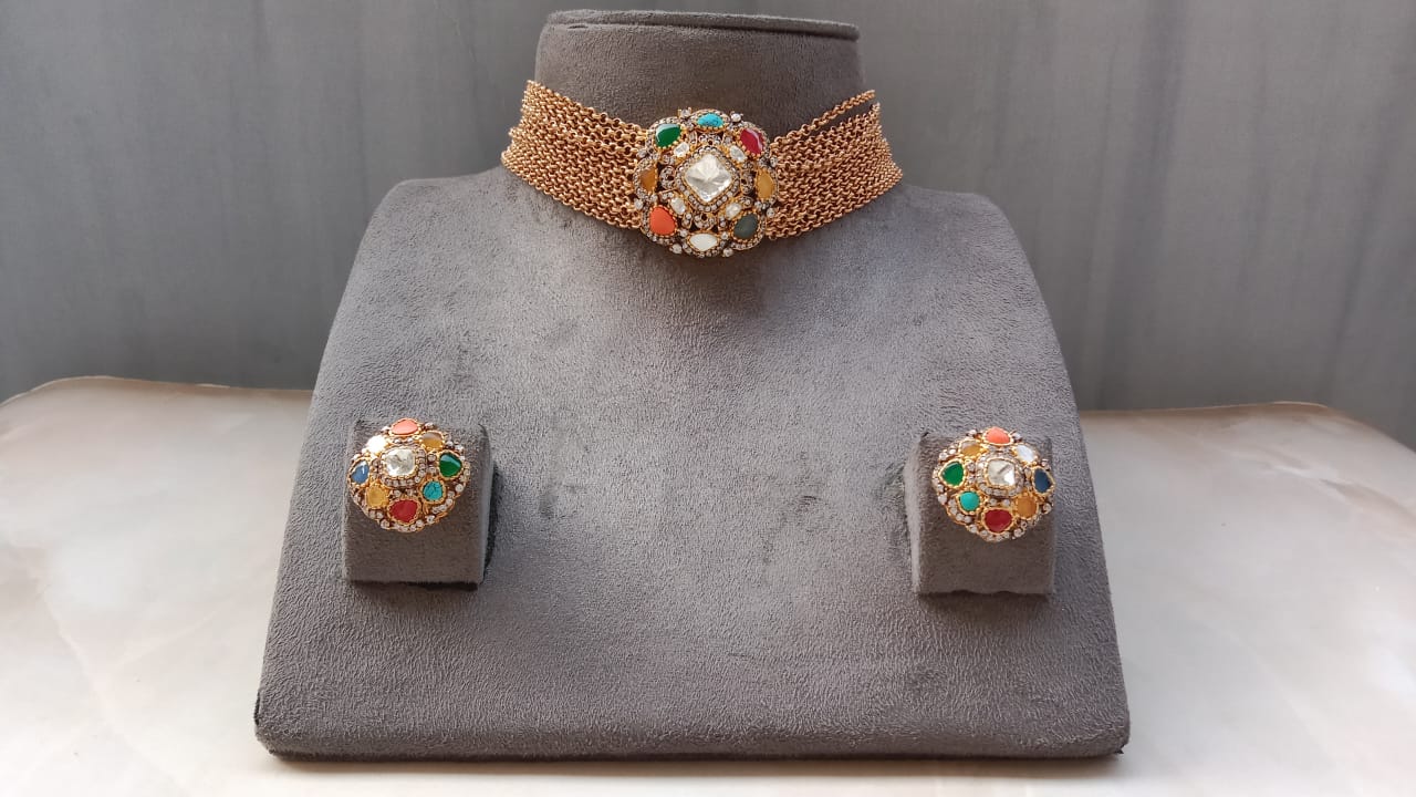 Navratan Choker Set