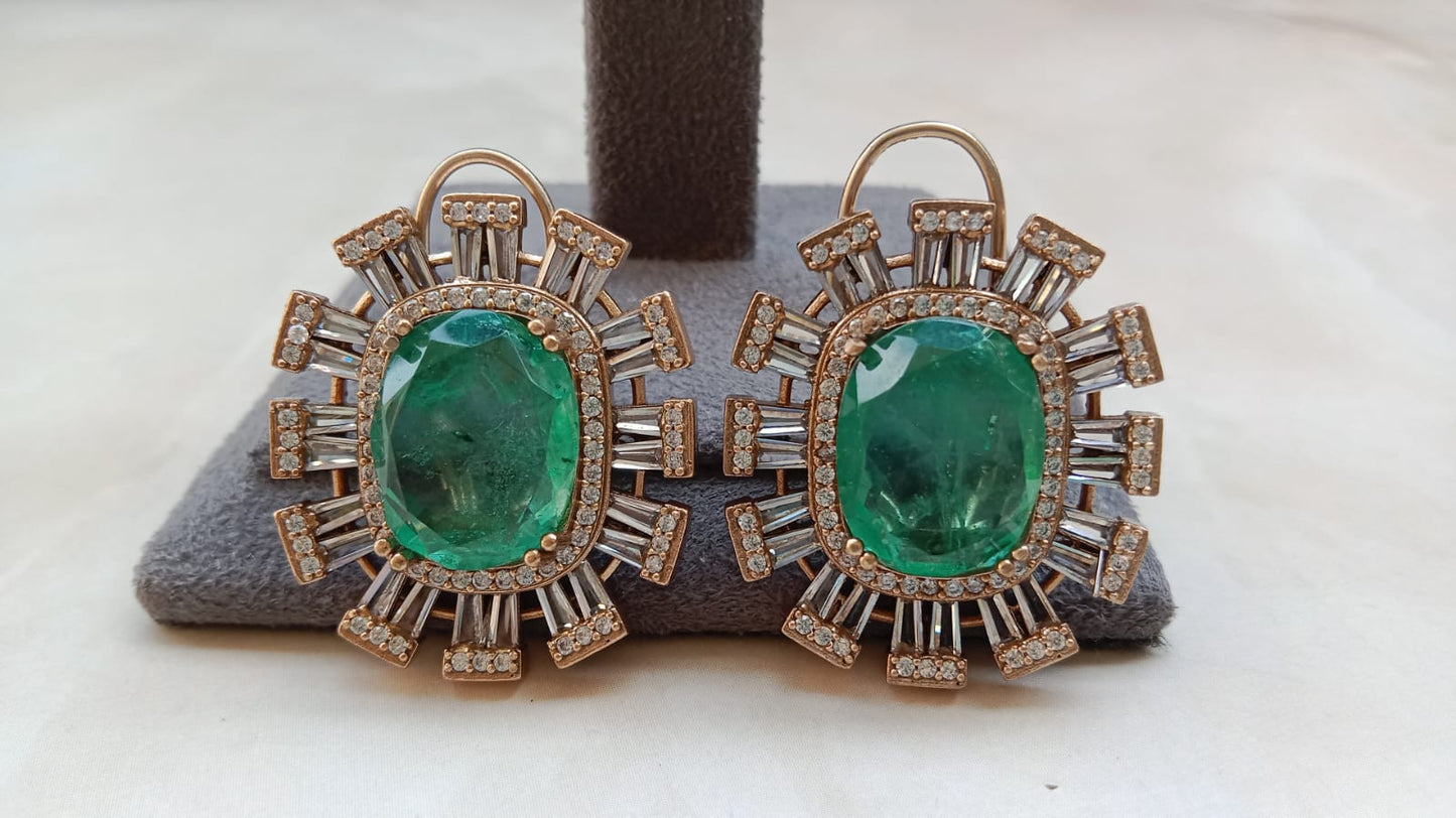 Designer American Diamond Studs by Aryanz Jewellery