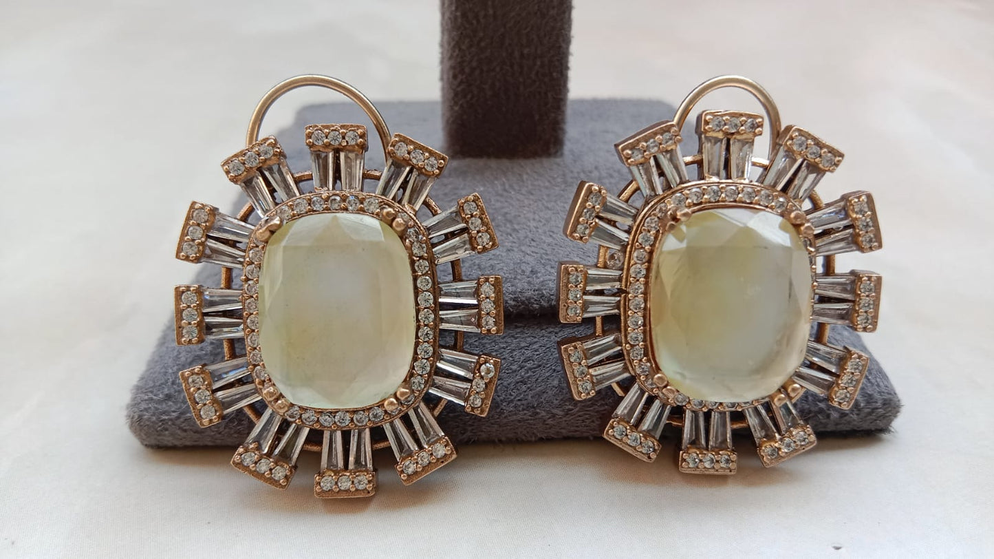 Designer American Diamond Studs by Aryanz Jewellery