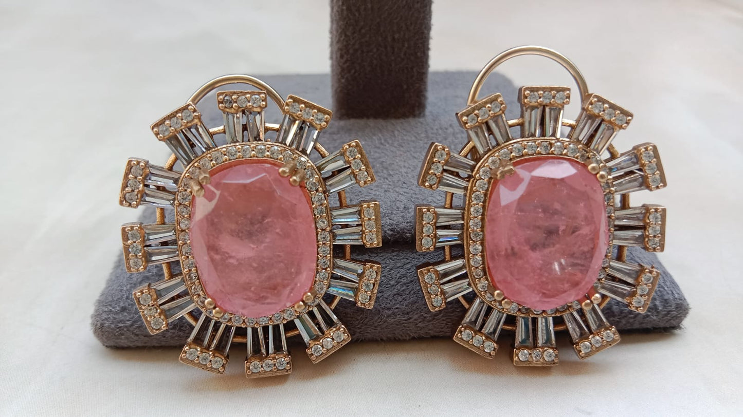 Designer American Diamond Studs by Aryanz Jewellery