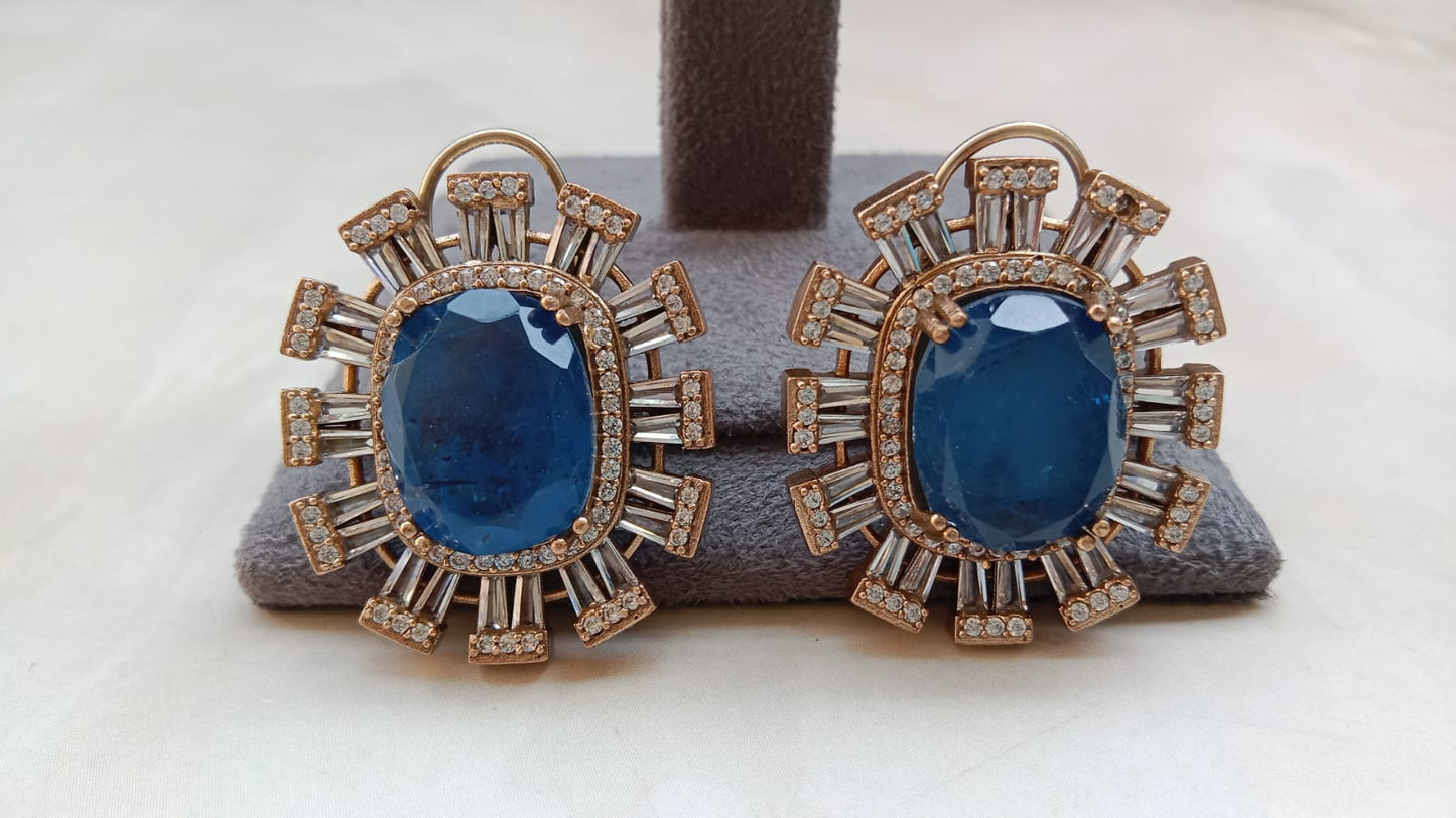 Designer American Diamond Studs by Aryanz Jewellery