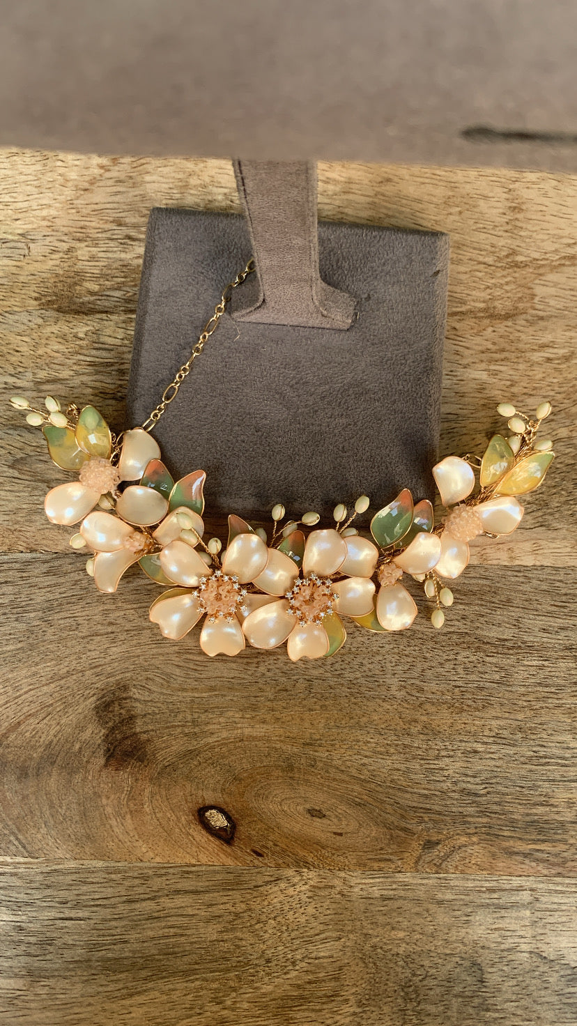 Golden Floral Jewellery