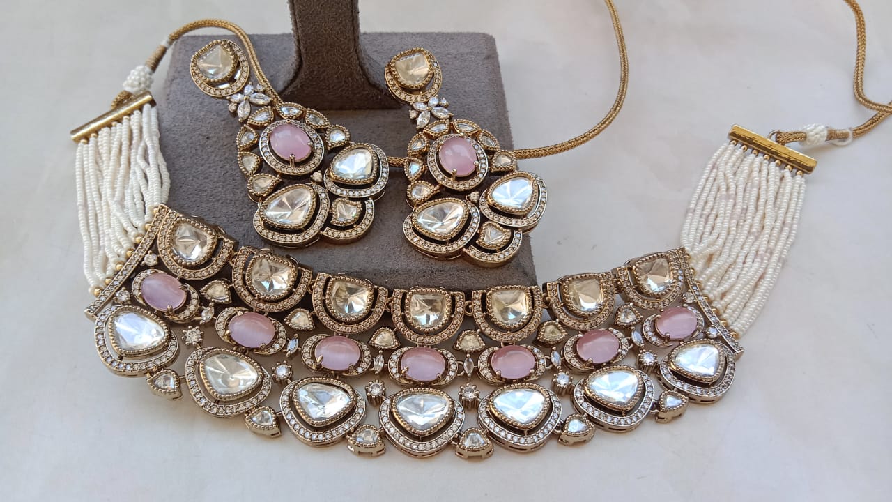 Grand Kundan Choker Set with Dual Layer Detailing