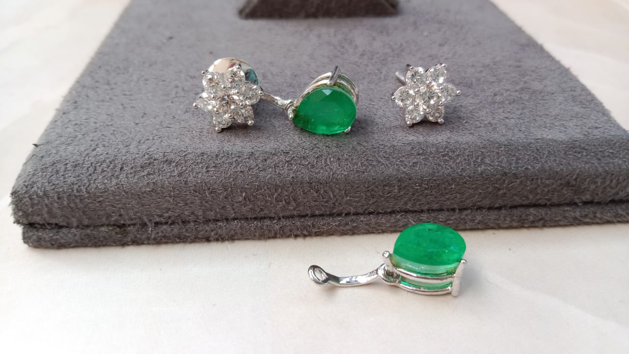 Detachable Sterling Silver Earrings with Screw back