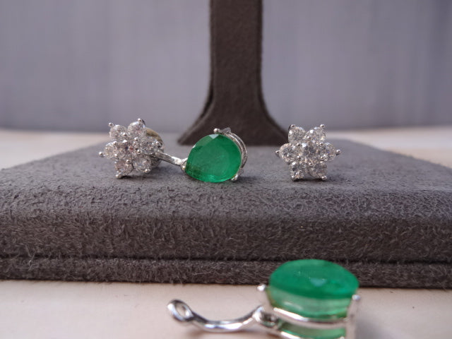 Detachable Sterling Silver Earrings with Screw back