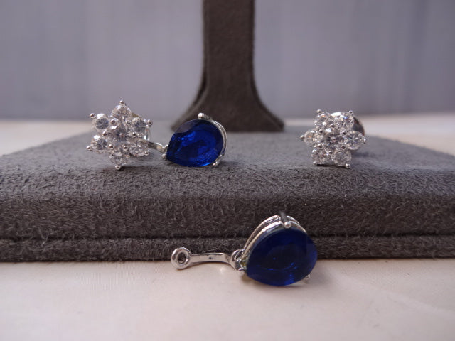 Detachable Sterling Silver Earrings with Screw back
