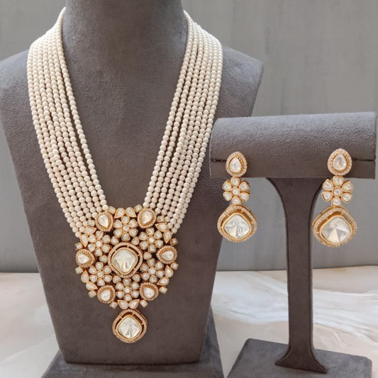 Polki Kundan Long Haar Necklace set